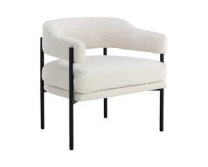 LOLA LOUNGE CHAIR - MERINO PEARL