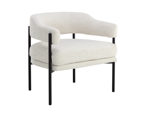 LOLA LOUNGE CHAIR - MERINO PEARL