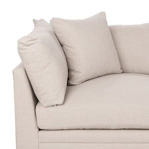 Audrey Sofa in Dawn-Twine with Feather-and-Down Cushions