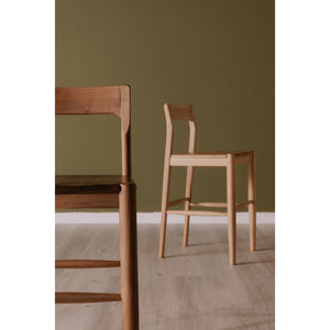 Moe's Owing Barstool Walnut Brown Mid-Century