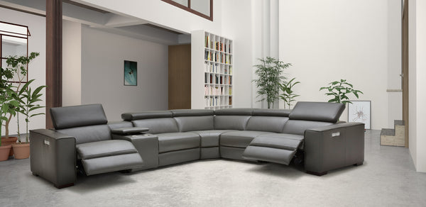 Killian Motion Sectional in Dark Grey