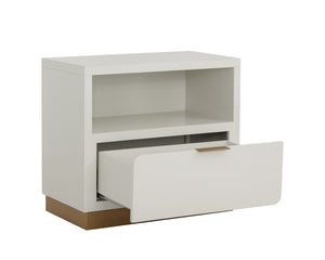 JENKINS NIGHTSTAND - HIGH GLOSS CREAM