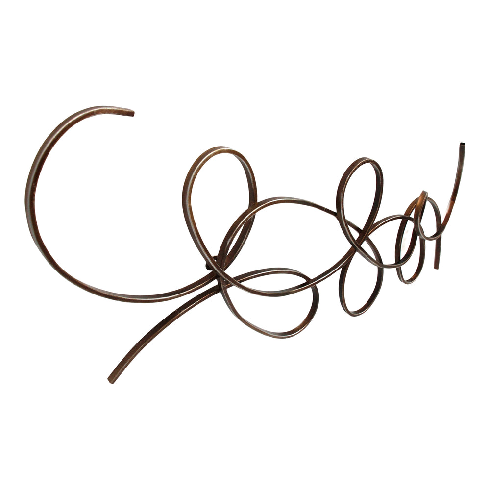 Scroll Metal Wall Decor in Antique Silver