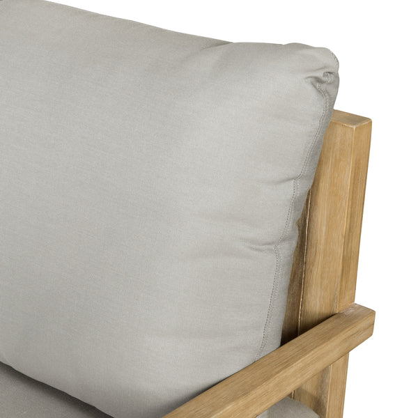 Amaya Outdoor Sofa 94" In Natural Acacia