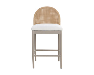 CALANDRI COUNTER STOOL - GREIGE - LOUIS CREAM