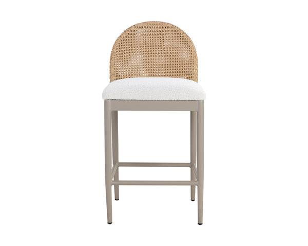 CALANDRI COUNTER STOOL - GREIGE - LOUIS CREAM
