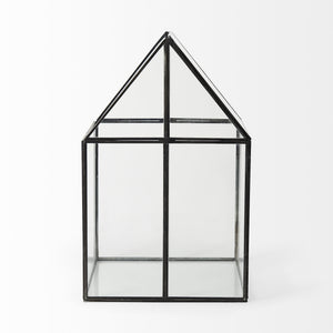 Sikes (Large) 10L x 10W x 16H Hut Terrarium W/Glass Base