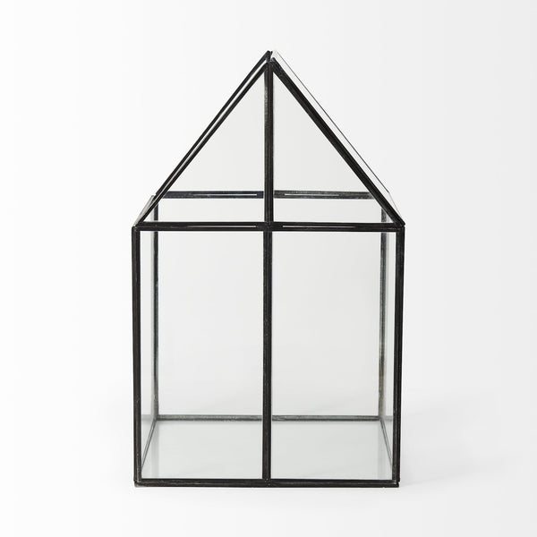 Sikes (Large) 10L x 10W x 16H Hut Terrarium W/Glass Base