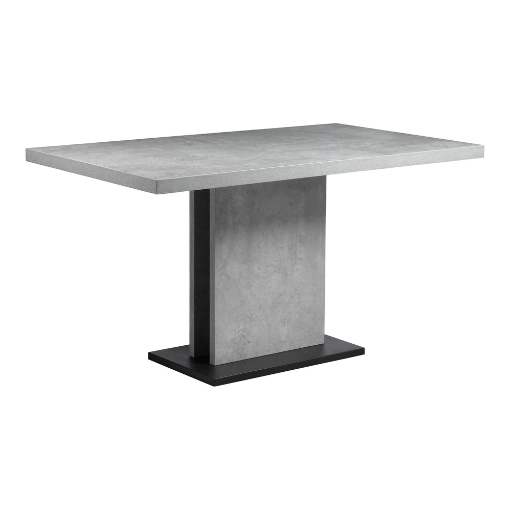 Moe's Hanlon Dining Table Light Grey Concrete, 4-Seater