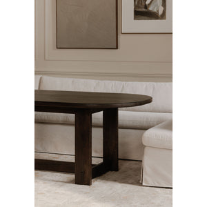 Moe's Fable U-Shape Slipcover Banquette 129" Beige