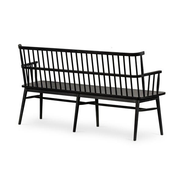 Aspen Large Bench In Black Oak
