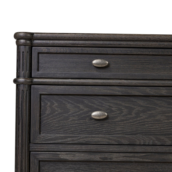 Toulouse Chest - Distressed Black
