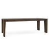 Troy Solid Wood Dining Table - Antique Brown