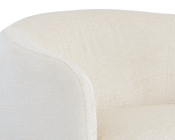 MIRCEA LOUNGE CHAIR - BERGEN IVORY