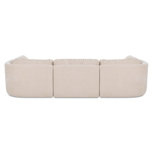 Moe's Matina Lounge Modular Sectional in Oatmeal