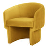 Moe's Franco Mustard Curved Chair