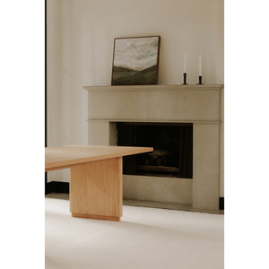 Moe's Round Off Small Dining Table in Natural Oak