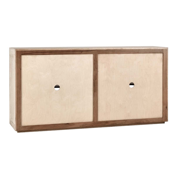Bradley Solid Wood 4Dr Cabinet in Coastal White