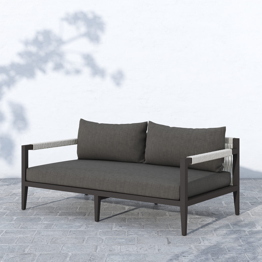 Sherwood Outdoor Sofa 63" in Bronze/Charcoal