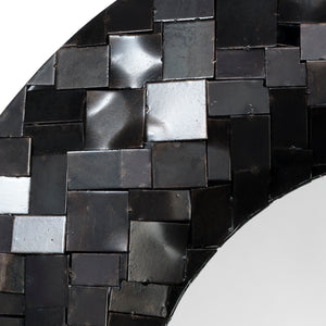 Enigma Iron Oval Wall Mirror 