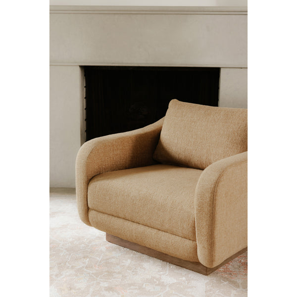 Moe's Keane Lounge Chair with Cushion in Ochre