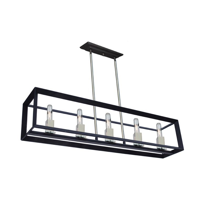 Vineyard AC10065BC Island Light in Black & Chrome