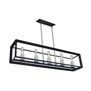 Vineyard AC10065BC Island Light in Black & Chrome