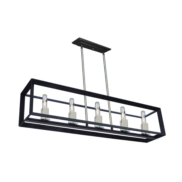Vineyard AC10065BC Island Light in Black & Chrome