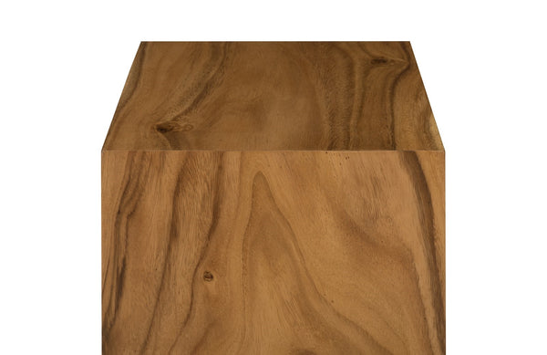 Origins Pedestal, Mitered Chamcha Wood, Natural, Small