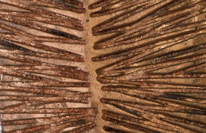Carved Leaf on Stand, Copper Leaf, Extra Large