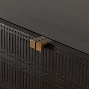 Kelby Bar Cabinet - Gunmetal