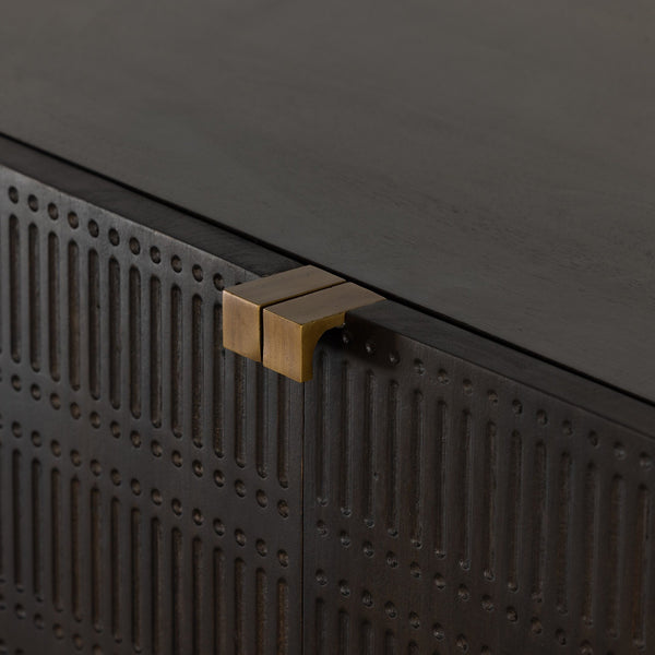 Kelby Bar Cabinet - Gunmetal
