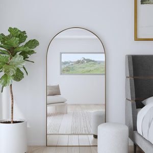 Crosley Antique Brass Arch Mirror