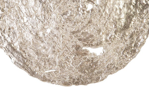Molten Disc Wall Art, Silver Leaf, MD