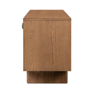 Posada Media Console In Amber Oak