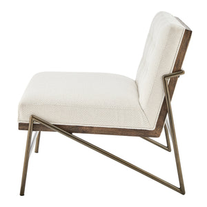 Marlow Fabric Accent Chair In Cardiff Cream