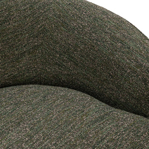 Beverly Upholstered Sofa in Antique Green with Curved Silhouette