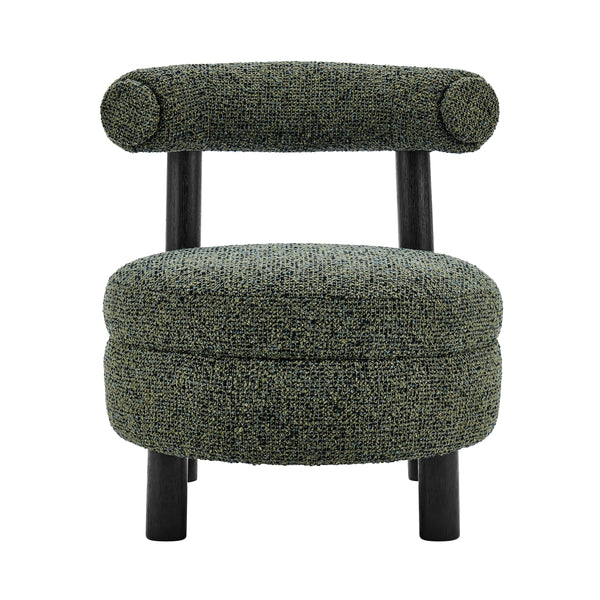 Esther Boucle Accent Chair, Speckled Green 
