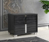 Giulia Night Stand Right Facing in Glossy Gray