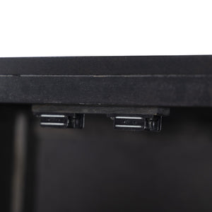 Caprice Narrow Cabinet - Black Natural Cane