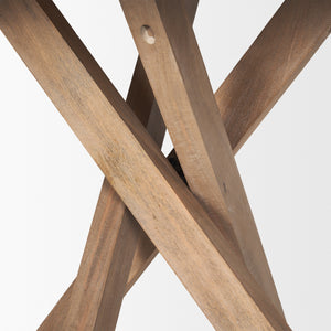 Solana Light Brown Wood Foyer Table