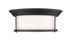 Sonna 3 Light Flush Mount in Matte Black Finish