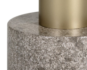 Monaco Coffee Table - Gold - Light Grey Marble / Charcoal Grey