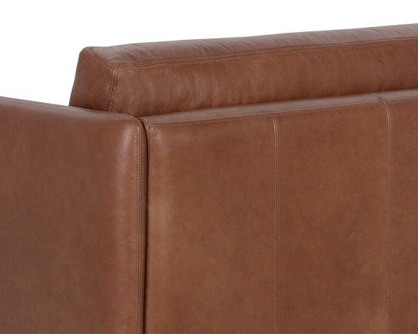 SAUL SOFA - SHALIMAR TOBACCO LEATHER