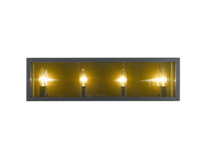Infinity 4 Light Vanity in Misty Charcoal Finish