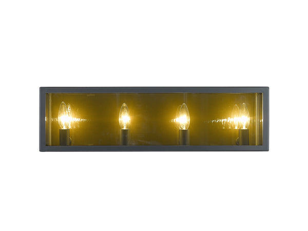 Infinity 4 Light Vanity in Misty Charcoal Finish