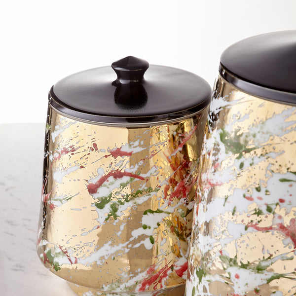 Ardent Splash Container in Multi-color Glaze