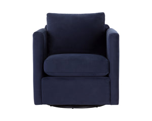 GEORGIE SWIVEL LOUNGE CHAIR - ABBINGTON NAVY