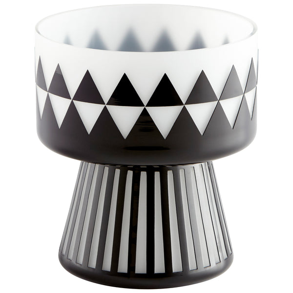 Small Vector Vase in Black and White