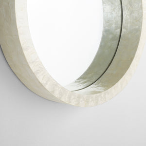 Triton Round Mirror|Wh-Sm